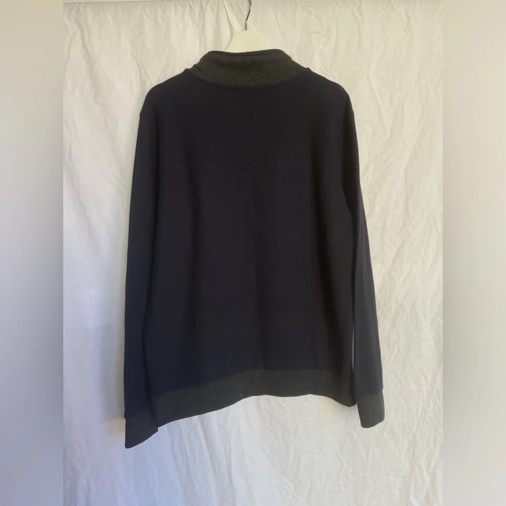 Robert Barakett Long-Sleeve Crossover Mockneck sweater Size Large